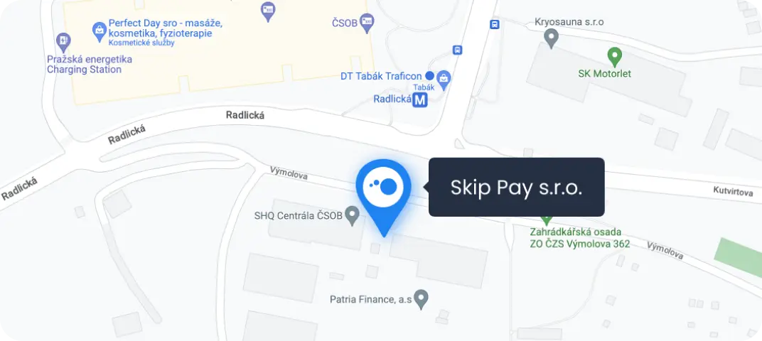 Kde najdete Skip Pay s.r.o. na mapě